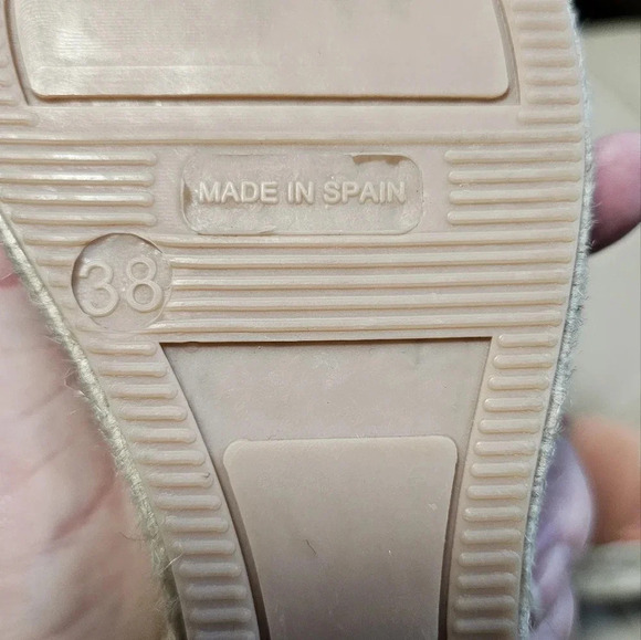 Maypol Spain  Genuine Leather Suede Upper Coral Terracotta Wedges Sandals size 9 - Picture 3 of 6